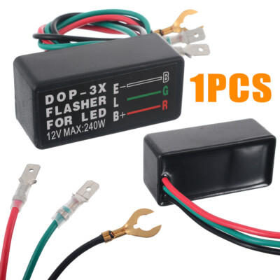 LED Blinkrelais 12V 3 Polig Lastunabhängig Auto Motorrad Blinkgeber Universal