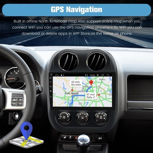 PARA JEEP PATRIOT BRÚJULA 2009-2016 ANDROID 13 CARPLAY COCHE ESTÉREO RADIO GPS - Imagen 13 de 20