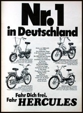 Hercules Hobby Rider, City Bike, M2 und MF3, originale Werbung aus 1974