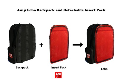 Aniji Bags - Echo Red Ita Bag Backpack 