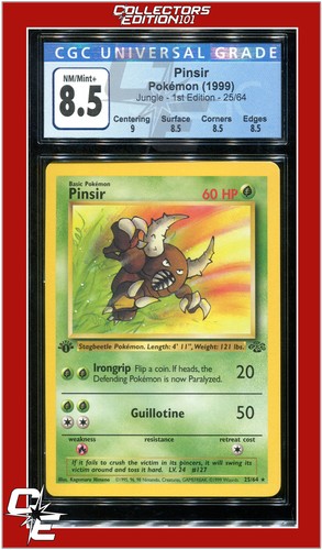 Pinsir (1st Edition) graded CGC 8.5 for sale on eBay