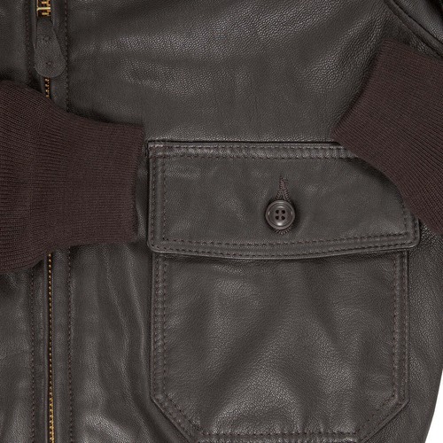COCKPIT USA U.S. Navy Issue Mil Spec G-1 Jacket Brown USA Made Z2108 - Picture 7 of 7