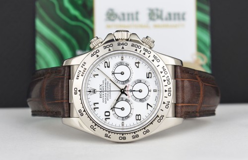 ROLEX 18kt White Gold DAYTONA 16519 BOX & BOOKS - SANT BLANC - Picture 2 of 5