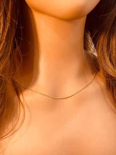 Gold Filled 1mm Cable Link Necklace