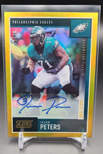 2020 Score Jason Peters Auto /50 Gold Zone Eagles #187 Autograph