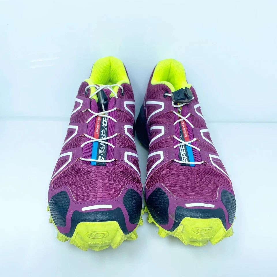 Salomon Womens Speedcross 3 361917 Purple Running Shoes Sneakers Size 5 - Image 3 of 4
