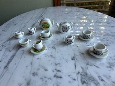 Vintage Miniature Child's Porcelain Tea Sets 14 Pieces Floral  Washington D.C.