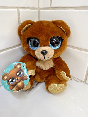 ZURU Coco Surprise Felix Bear Plush Big Blue Eyes Stuffed Animal Toy Tagged