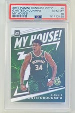 2019 Panini Optic Giannis Antetokounmpo My House! #5 GEM MT PSA 10!!