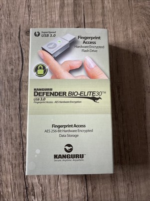16GB USB-Stick Kanguru Defender BIO-ELITE30 - USB 3.0 - Encrypted - Fingerprint
