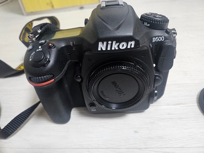 Nikon D500 Used DSLR Bundle 3 Lenses 18-200 30mm 85mm 4K 10fps 2Batt Bags