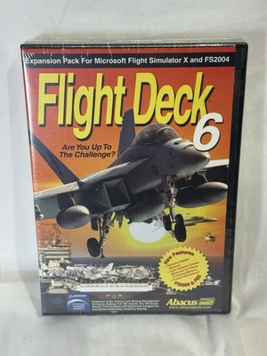 Flight Deck 6 PC DVD FSX FS2004 Expansion Pack Abacus New Sealed
