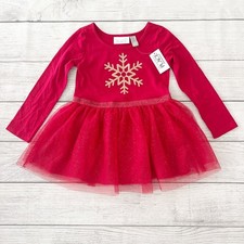 NWT Children  s Place Glitter Snowflake Dress
