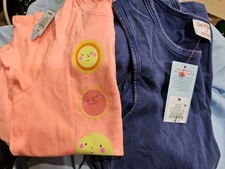 Girls 2 Piece Lot Cat Jack T Shirt  Distressed Tank Size 6/6X/ M Read Descript