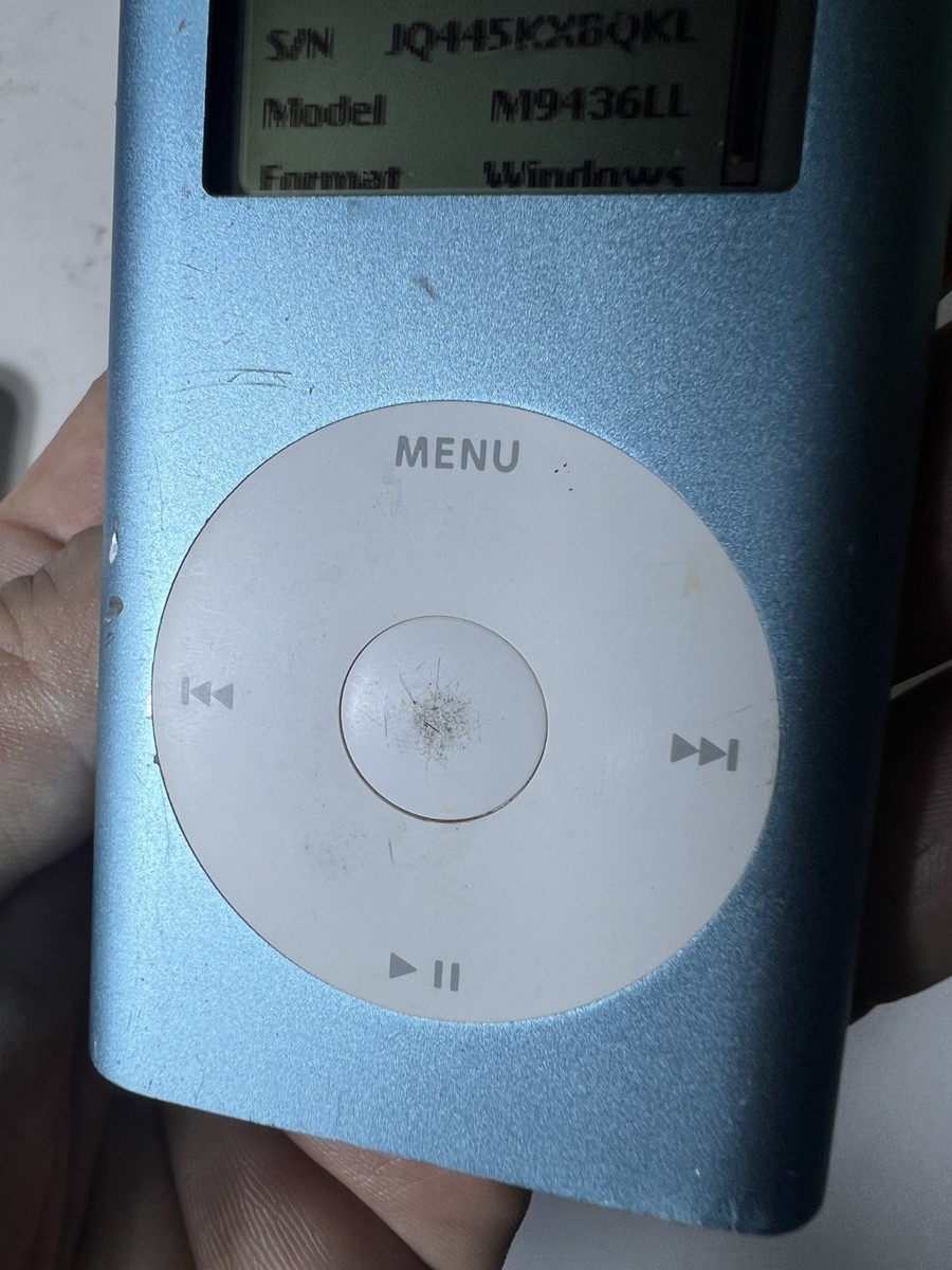 Apple iPod Mini 1st Generation Blue Model A1051 4GB - M9436LL/A