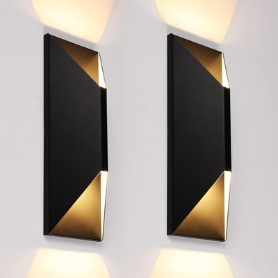 LEONLITE Dimmable LED up down Wall Light, 100-277V, CRI 90+, IP65 Waterproof, 10
