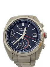 SEIKO Solar Watch Analog BLK SLV 8B63 0BA0