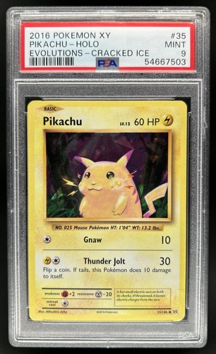 2016 Pokemon XY Evolutions Pikachu Promos Holo #35/108 PSA 9