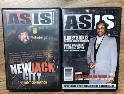 LOT OF 2, AS IS STREET DVD DOCUMENTARIES, FLUKEY STOKES & NEW JACK CITY, RARE