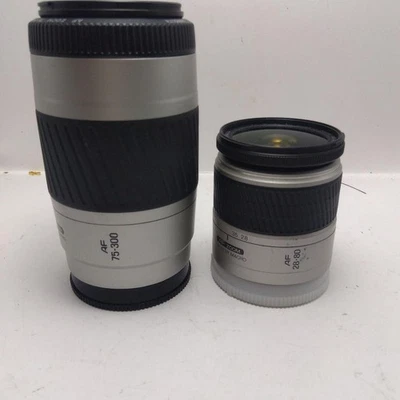 Lot d'objectifs Minolta AF 28-80mm et 75-300mm pour monture Minolta Sony A... - Photo 1/4