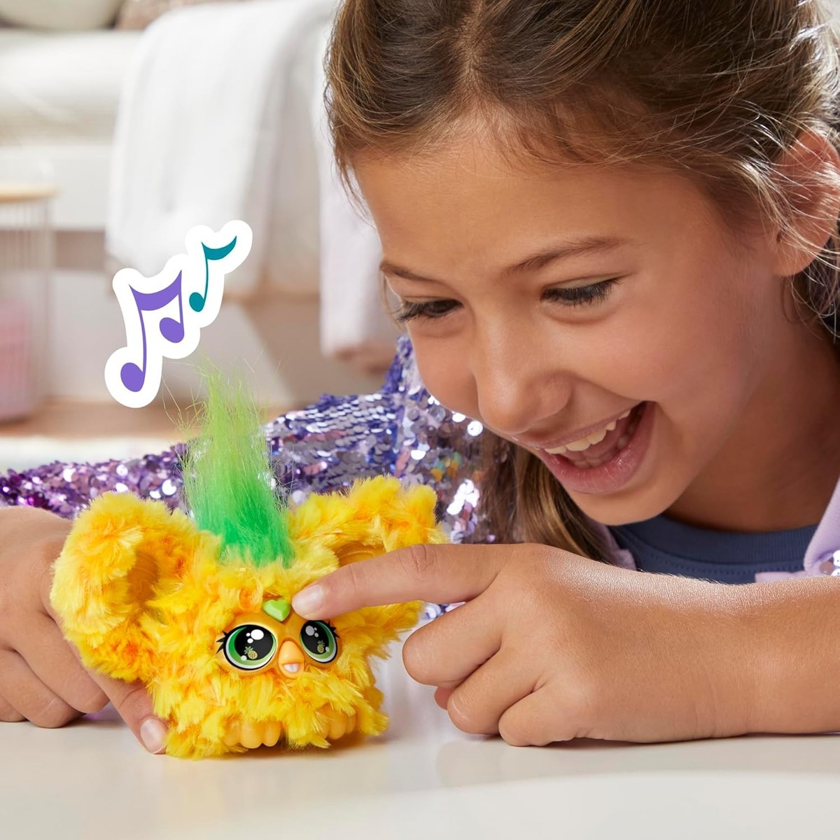 Furby Furblets Hoo-Lah Pineapple Mini Friend, Hoo-lah (Chill