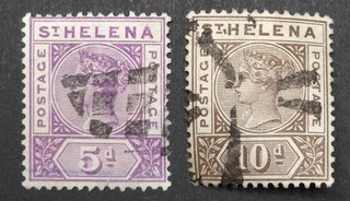 ST HELENA QV 1890 5d & 10d (SG51/52) Fine Genuine Used £105