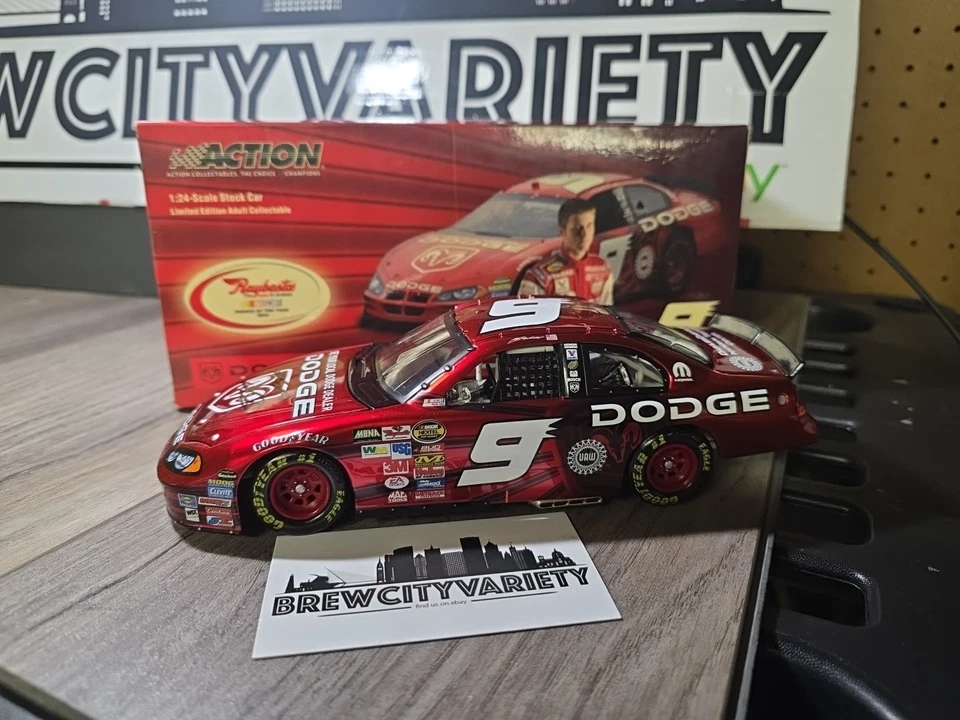 Nascar Kasey Kahne #9 2004 Copa Nextel Novato Año 1/24 Autografiado Con Caja Foto 2 de 4