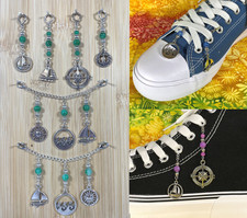 Sailing Shoe Charms for sneakers boots Green full or partial set women teen gift
