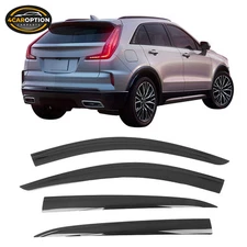 Fits 19-25 Cadillac XT4 Low Profile Style Window Visors Rain Sun Guard Vent