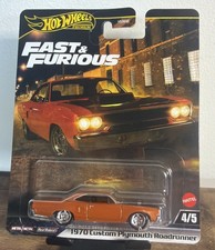 Hot Wheels Fast & Furious Furious 7 1:64 1970 Plymouth Roadrunner Orange RR