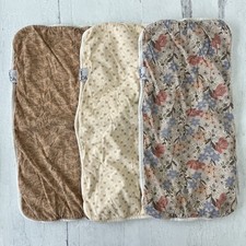 Copper Pearl Premium Baby Girl Burp Cloths, 3-Pack Large Cotton Burp Cloth, Eden