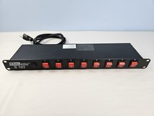 Eliminator Lighting Controller E-107 Rack Mount 8-Switch Power Strip Center 115V