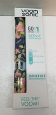 Voom Sonic Go 1 Series Sonic Toothbrush, Portable, Battery Operated Floral