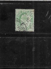 Indie Perfin Dziurkowanie JF &Co Ld James Finlay & Co Ltd Kalkuta Perfins Dziurkowania