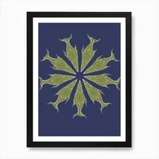 Flora Of The Sea Art Print Framed Wall Art Poster Canvas Print Picture