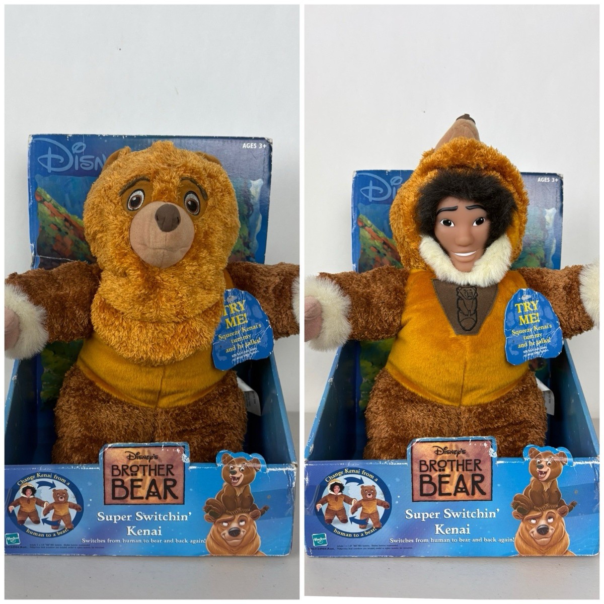 Disney Brother Bear Talking Super Switchin Kenai 2003 Hasbro for