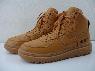 Nike Mens 12.5 M Air Force 1 Gore-Tex Boots Flax Wheat Tan Gum CT2815-200 Hi-Top