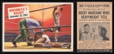 1954 Topps Scoops Rocky Marciano, Joe Walcott #65 Excellent Condition
