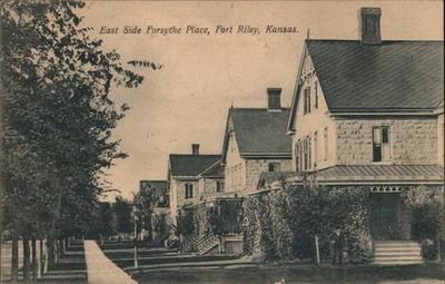 Fort Riley, Kansas KS East Side Forsythe Place 1911 Junction City Vintage