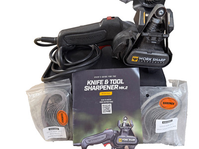Work Sharp Knife & Tool Sharpener Mk.2 + Carrying case & Replacement Belts