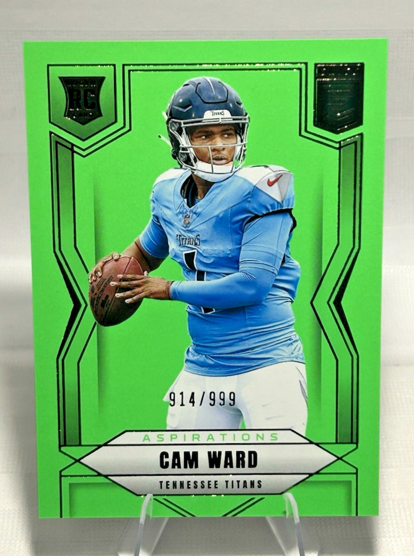 2025 Panini Donruss Elite Cam Ward Rookies Aspirations lime green /999 #101
