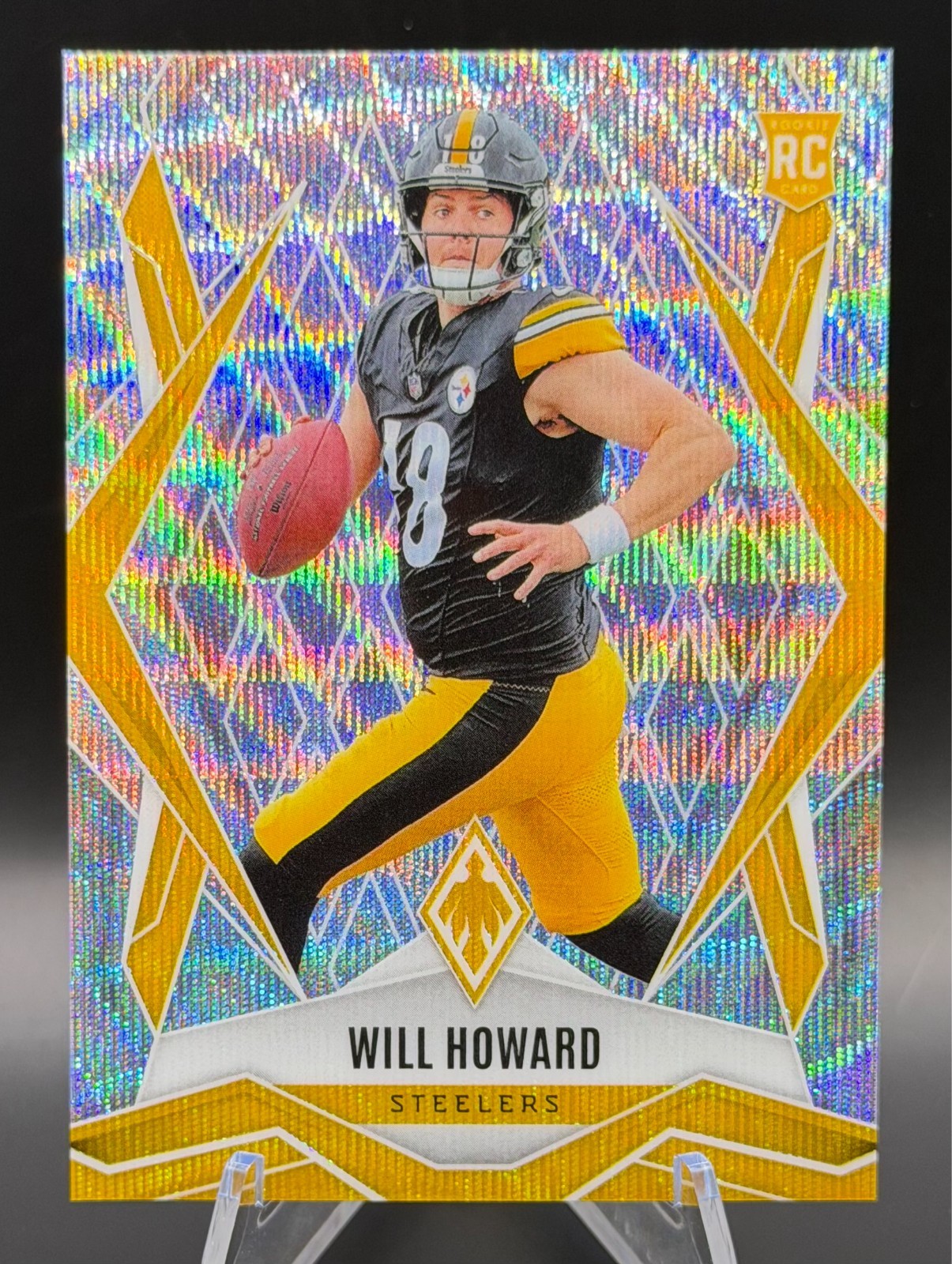 2025 Panini Phoenix - Will Howard Wave /199 RC - Pittsburgh Steelers #165