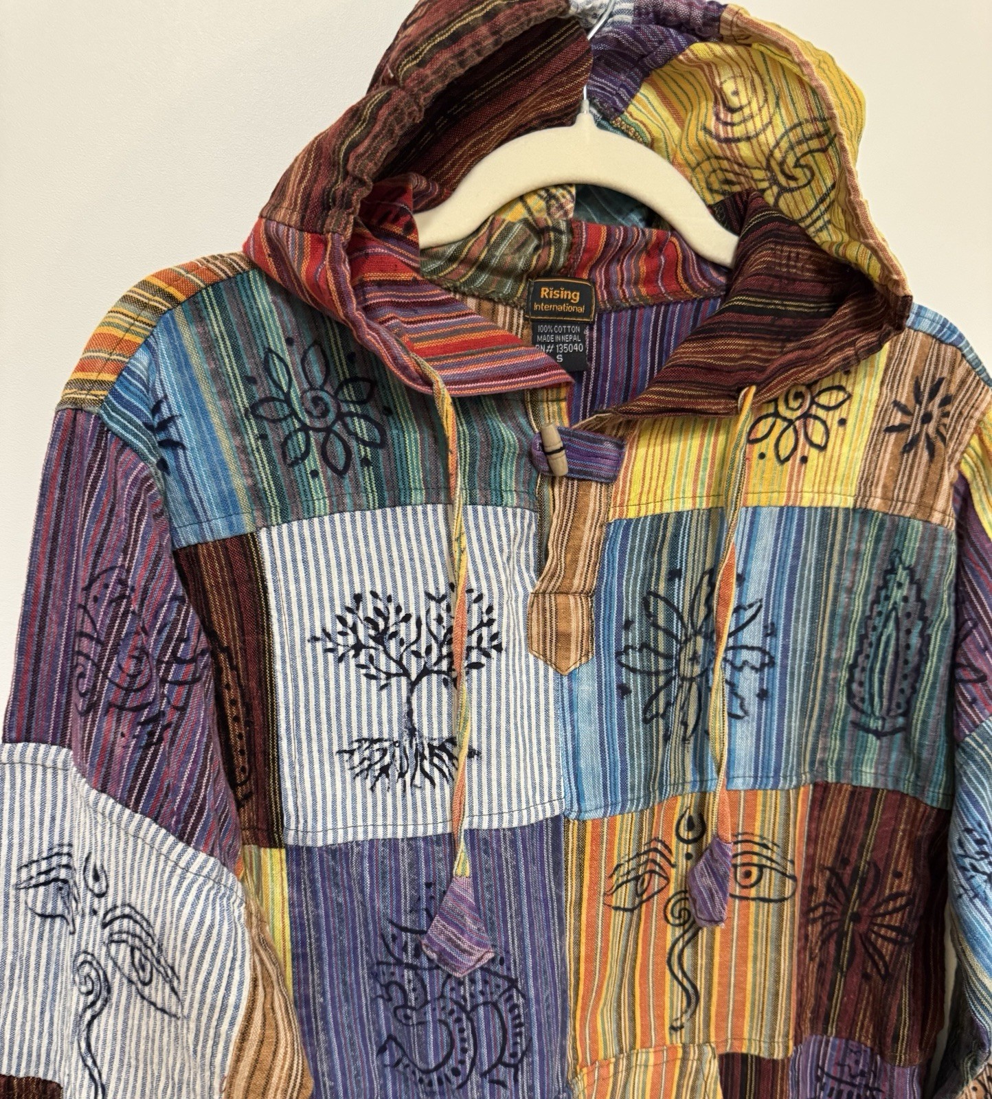 Rising International Multicolor Patchwork 100% Co… - image 3