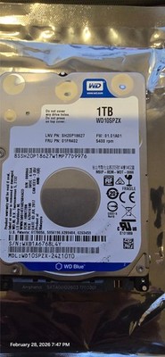 Western Digital 1 TB 5400rpm SATA Hard Drive, Model WD10SPZX
