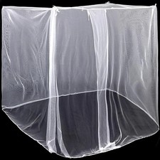 4 Corners Mosquito Net for Bed Mosquiteros para L87 x W79 x H79 Inch, White