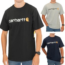 Carhartt Mens T-shirt Relaxed Fit Heavyweight Short Sleeve Graphic Logo