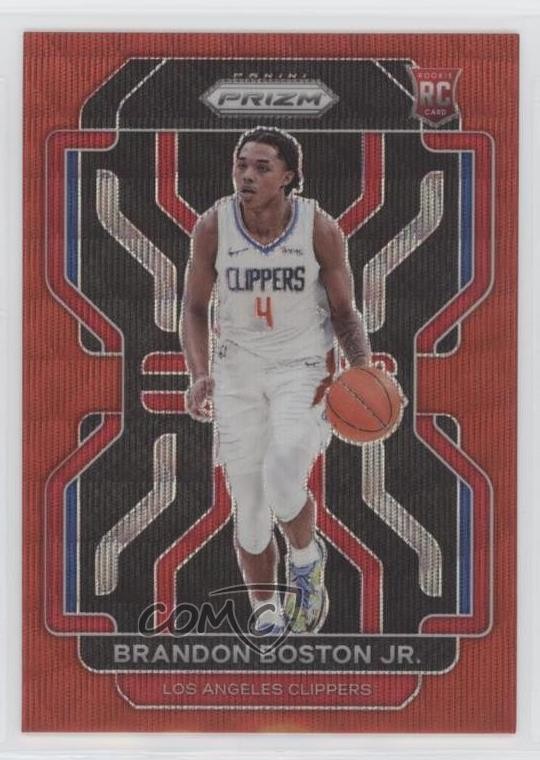 2021-22 Panini Prizm Ruby Wave Prizm Brandon Boston Jr #330 5i2