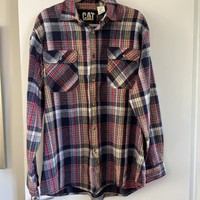 CAT Plaid Shirt- XL- Long Sleeve- New without Tags- Caterpillar Inc.