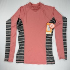 Rip Curl Trestles UV Tee Long Sleeve Rashguard Women  s M UPF 50 Pink Gray