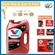 MaxLife High Mileage Synthetic Blend Motor Oil 5QT SAE 5W-20 New